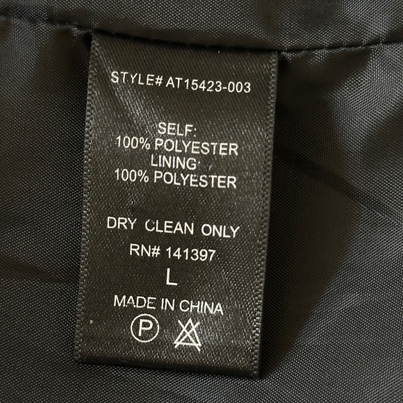 ASTR The Label Black White Abstract Floral Sketch Print Blazer Jacket Size Large - Picture 11 of 11